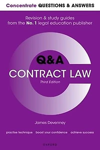Concentrate Questions and Answers Contract Law: Law Q&A Revision and Study Guide