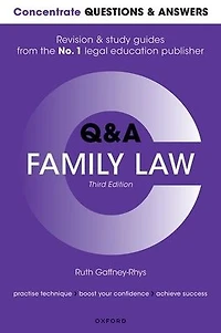 Concentrate Questions and Answers Family Law: Law Q&A Revision and Study Guide