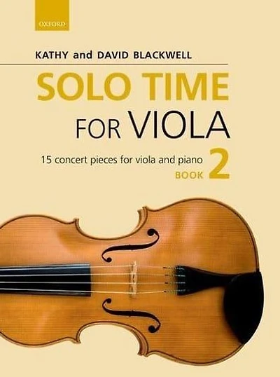 Solo Time for Viola Book 2: 15 concert pieces for viola and piano