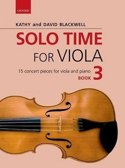 Solo Time for Viola Book 3: 15 concert pieces for viola and piano
