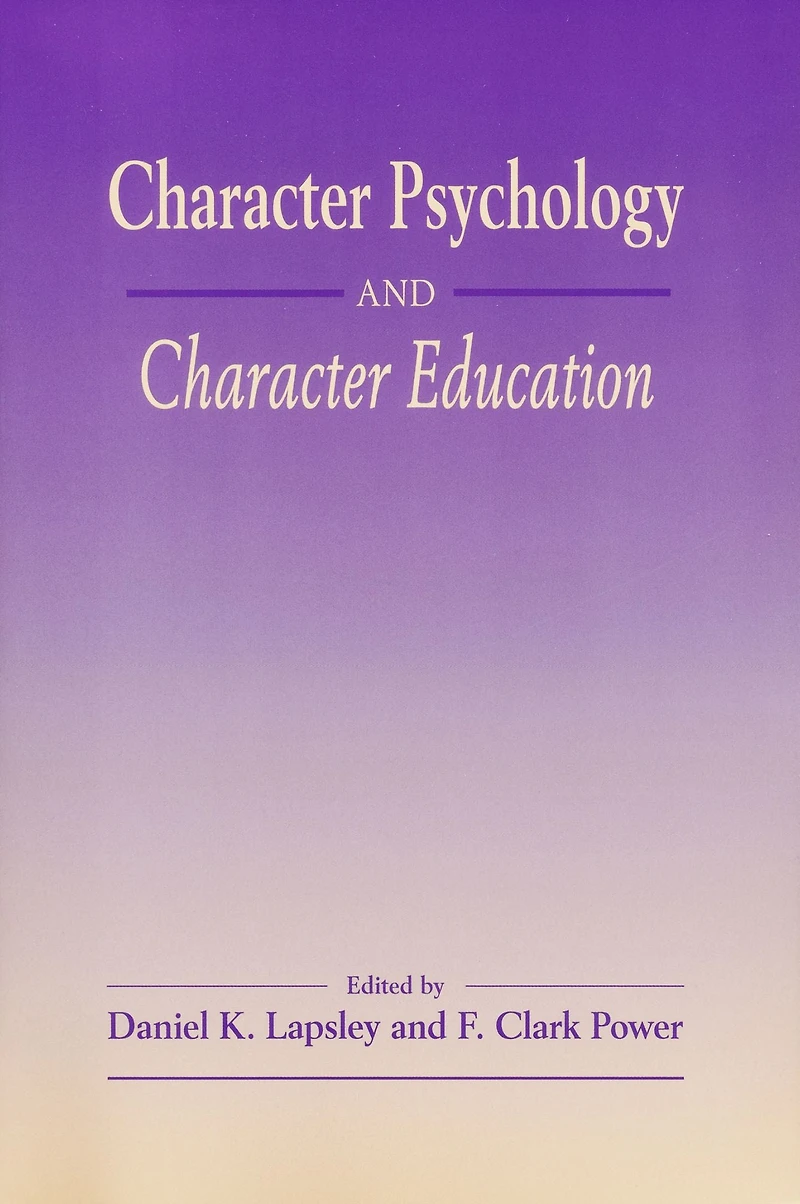Character Psychology And Education