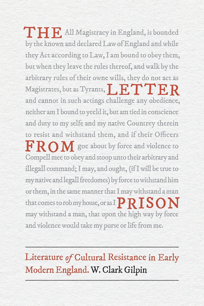 The Letter from Prison: Literature of Cultural Resistance Early Modern England