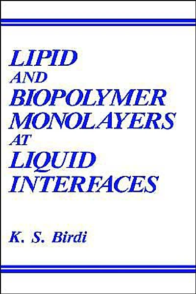 Lipid and Biopolymer Monolayers at Liquid Interfaces
