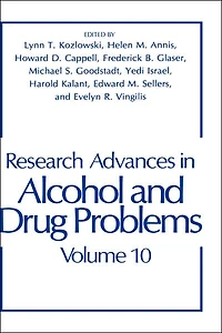 Research Advances Alcohol and Drug Problems: Volume 10