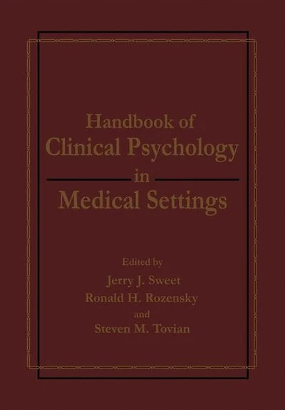 Handbook of Clinical Psychology Medical Settings