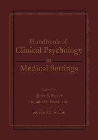 Handbook of Clinical Psychology Medical Settings