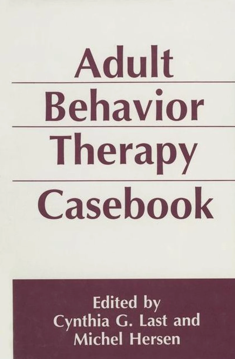 Adult Behavior Therapy Casebook