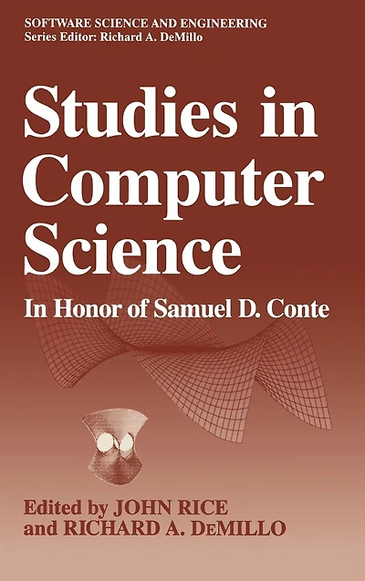 Studies Computer Science: Honor of Samuel D. Conte