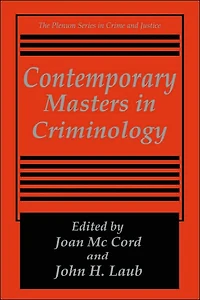 Contemporary Masters Criminology
