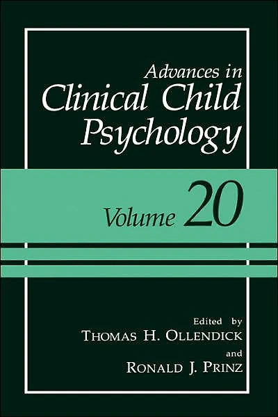 Advances Clinical Child Psychology: Volume 20