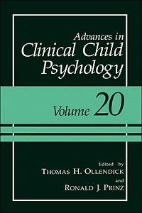 Advances Clinical Child Psychology: Volume 20