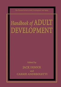 Handbook of Adult Development