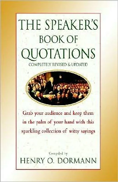 The Speaker's Book of Quotations