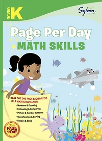 Kindergarten Page Per Day: Math Skills: Numbers and Counting, Estimating and Comparing, Picture and Number Patterns, Classification and Sorting, Shapes and Sizes