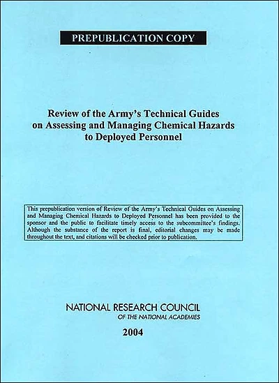 Review of the Army's Technical Guides on Assessing and Managing Chemical Hazards to Deployed Personnel