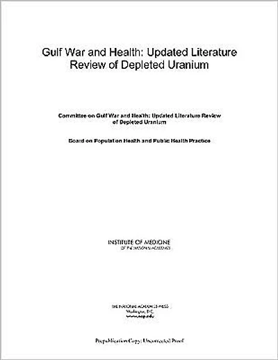 Gulf War and Health: Updated Literature Review of Depleted Uranium
