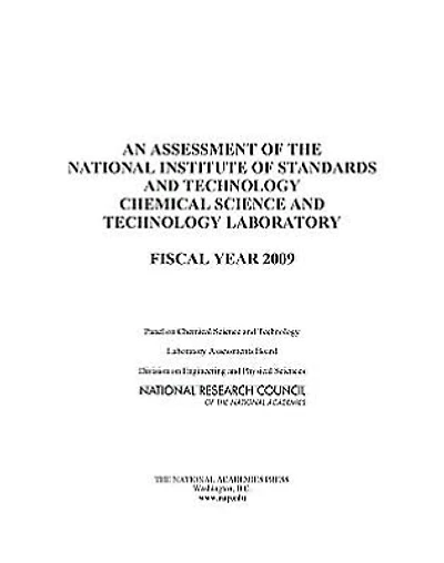 An Assessment of the National Institute of Standards and Technology Chemical Science and Technology Laboratory: Fiscal Year 2009