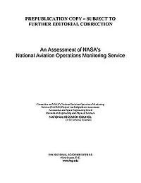An Assessment of NASA's National Aviation Operations Monitoring Service
