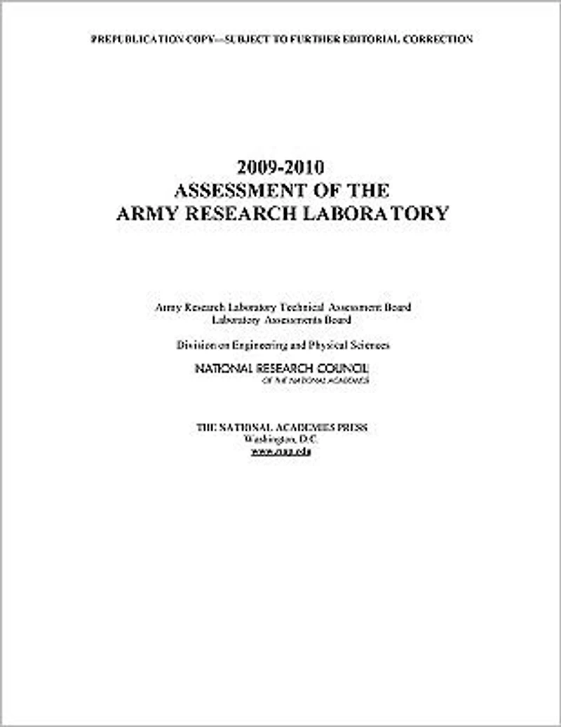 2009-2010 Assessment of the Army Research Laboratory