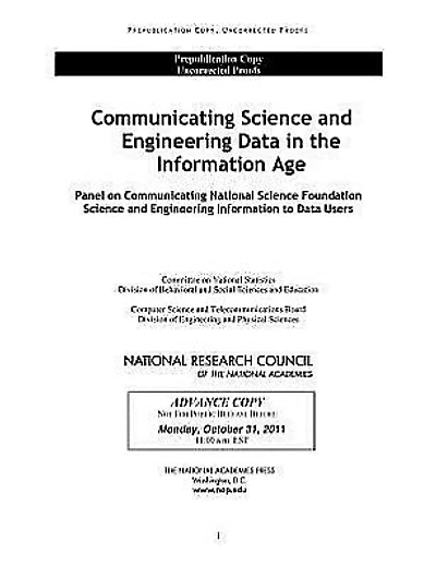 Communicating Science and Engineering Data in the Information Age