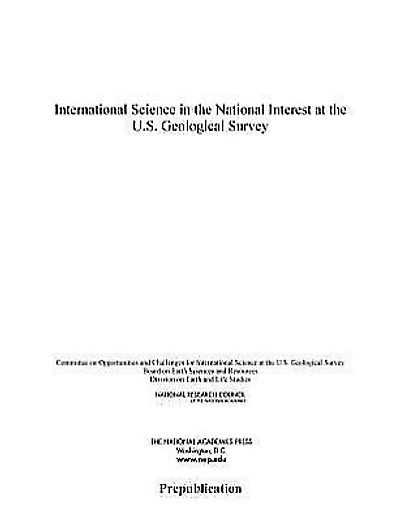 International Science in the National Interest at the U.S. Geological Survey