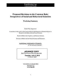Proposed Revisions to the Common Rule: Perspectives of Social and Behavioral Scientists: Workshop Summary