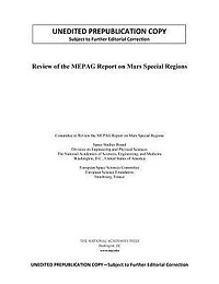 Review of the MEPAG Report on Mars Special Regions