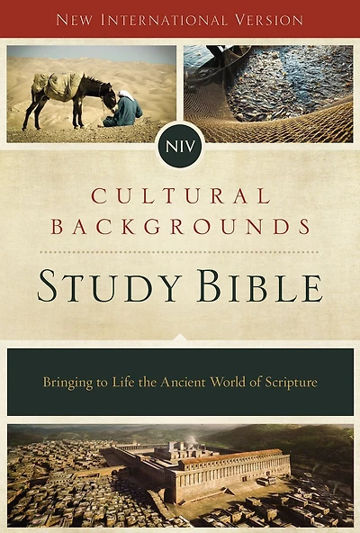 NIV, Cultural Backgrounds Study Bible (Context Changes Everything), Hardcover, Red Letter: Bringing to Life the Ancient World of Scripture