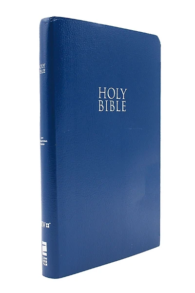NIV, Gift and Award Bible, Leather-Look, Blue, Red Letter, Comfort Print