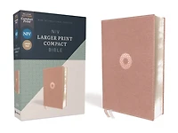 NIV, Larger Print Compact Bible, Leathersoft, Pink, Red Letter, Comfort Print