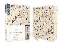 NIV, Journal the Word Bible (Perfect for Note-Taking), Cloth over Board, Cream, Red Letter, Comfort Print: Reflect, Take Notes, or Create Art Next to Your Favorite Verses