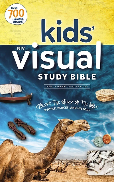 NIV, Kids' Visual Study Bible, Hardcover, Blue, Full Color Interior: Explore the Story of Bible---People, Places, and History