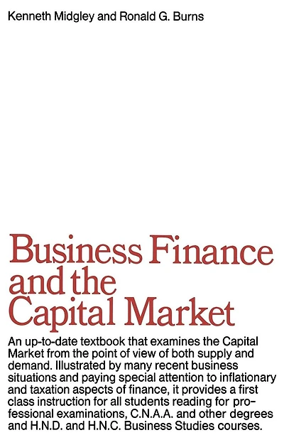 Business Finance & the Capital Market