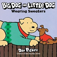 Big Dog and Little Wearing Sweaters