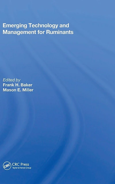 Emerging Technology And Management For Ruminants