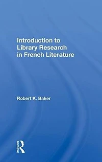 Introduction To Library Research French Literature