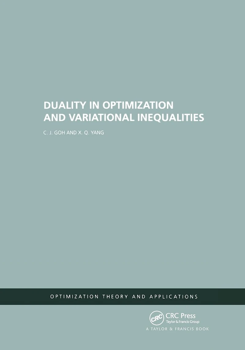 Duality Optimization and Variational Inequalities
