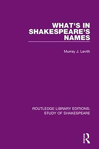 What's Shakespeare's Names