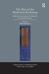 the Rise of Modernist Bookshop: Books and Commerce Culture Twentieth Century