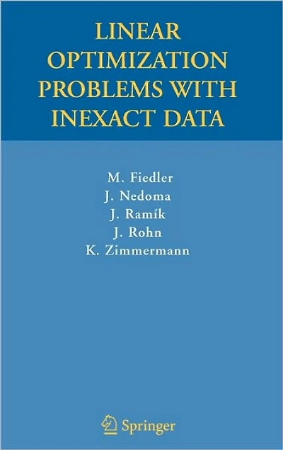 Linear Optimization Problems with Inexact Data