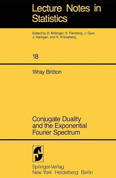Conjugate Duality and the Exponential Fourier Spectrum