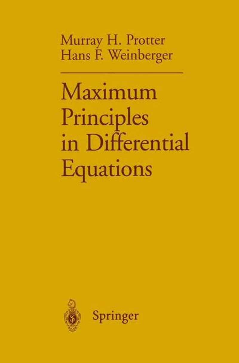 Maximum Principles Differential Equations