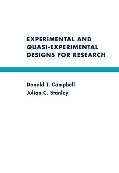 Experimental and Quasi-Experimental Designs for Research