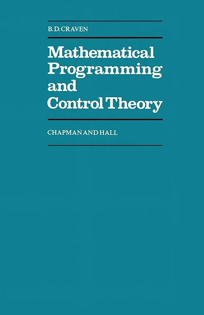 Mathematical Programming and Control Theory