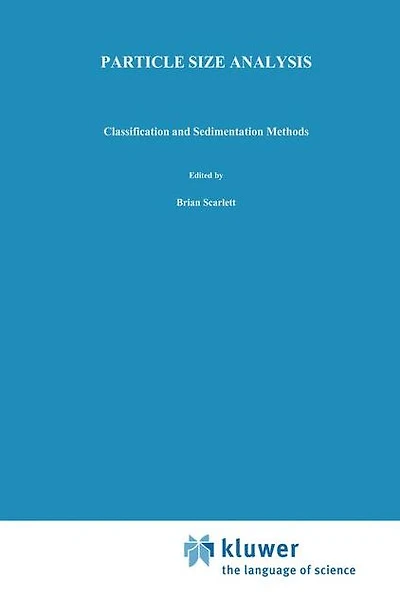 Particle Analysis: Classification and sedimentation methods
