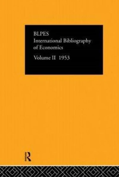 Intl Biblio Econom 1953 Vol 2