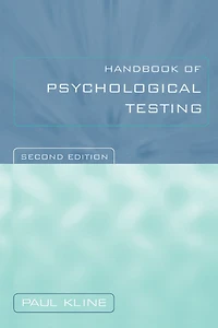 Handbook of Psychological Testing