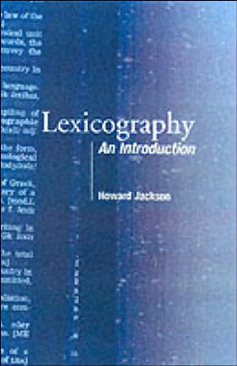Lexicography: An Introduction