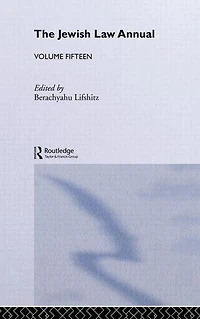 The Jewish Law Annual Volume 15