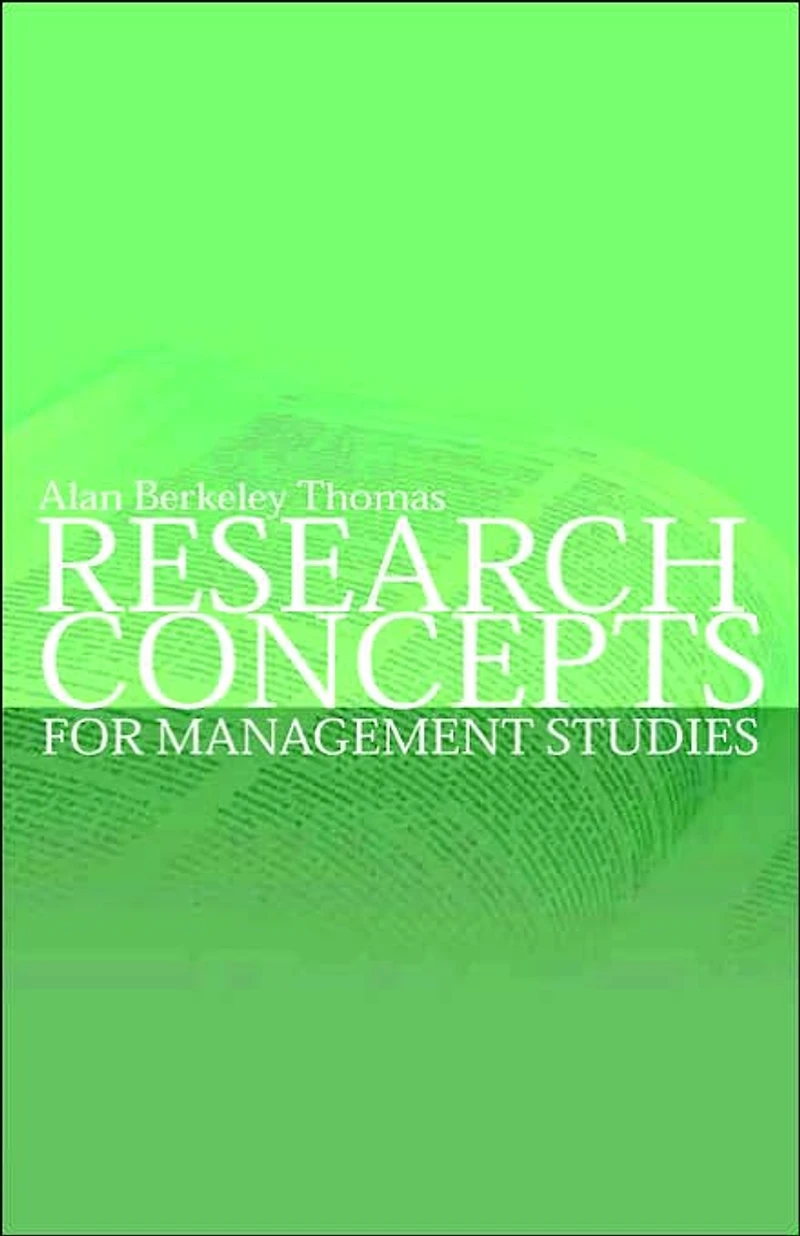 Research Concepts for Management Studies